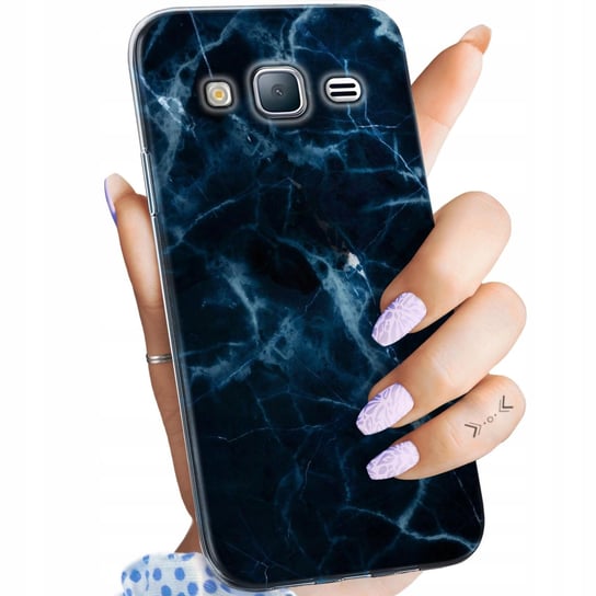 Etui Do Samsung Galaxy J3 2016 Wzory Granatowe Obudowa Pokrowiec Case Samsung