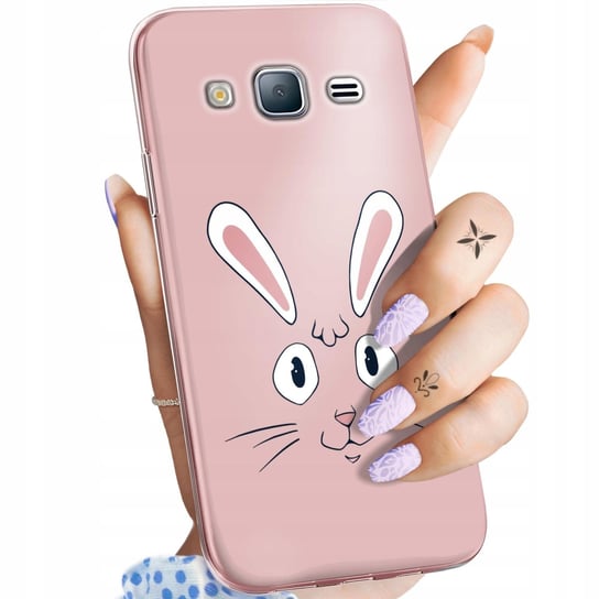 Etui Do Samsung Galaxy J3 2016 Wzory Królik Zając Bunny Obudowa Pokrowiec Samsung
