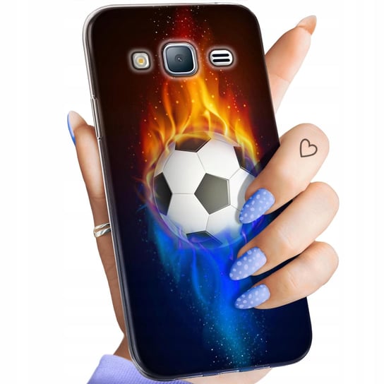 Etui Do Samsung Galaxy J3 2016 Wzory Sport Piłkarskie Piłka Nożna Obudowa Samsung Electronics