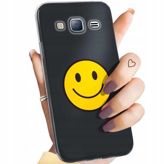 Etui Do Samsung Galaxy J3 2016 Wzory Uśmiech Smile Emoji Obudowa Pokrowiec Samsung Electronics