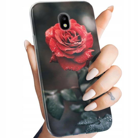 Etui Do Samsung Galaxy J3 2017 Wzory Róża Z Różą Rose Obudowa Pokrowiec Samsung