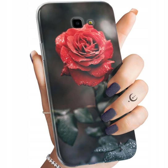 Etui Do Samsung Galaxy J4 Plus 2018 Wzory Róża Z Różą Rose Obudowa Case Samsung Electronics