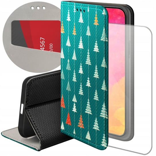 Etui Do Samsung Galaxy J5 2016 Wzory Choinka Święta Boże Narodzenie +Szkło Hello Case