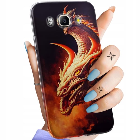 Etui Do Samsung Galaxy J5 2016 Wzory Smoki Dragon Taniec Smoków Obudowa Samsung