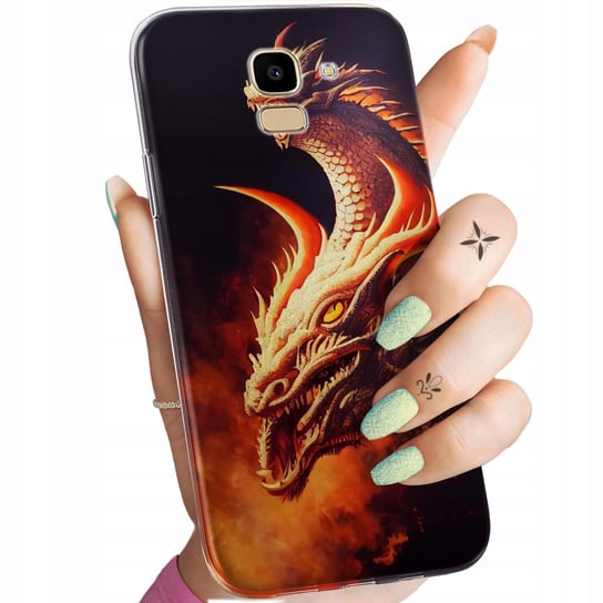 Etui Do Samsung Galaxy J6 2018 Wzory Smoki Dragon Taniec Smoków Obudowa Samsung Electronics