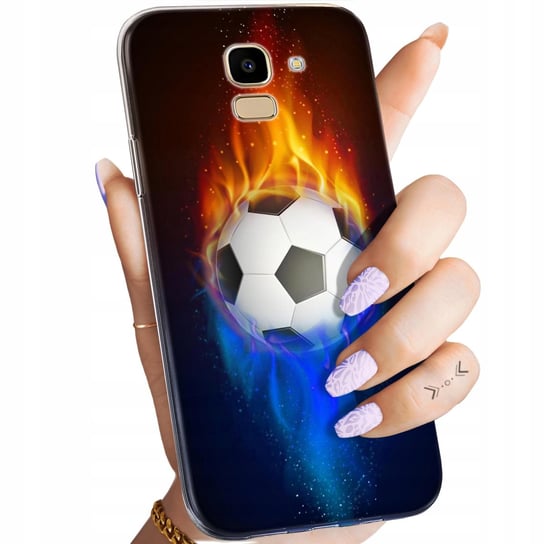 Etui Do Samsung Galaxy J6 2018 Wzory Sport Piłkarskie Piłka Nożna Obudowa Samsung
