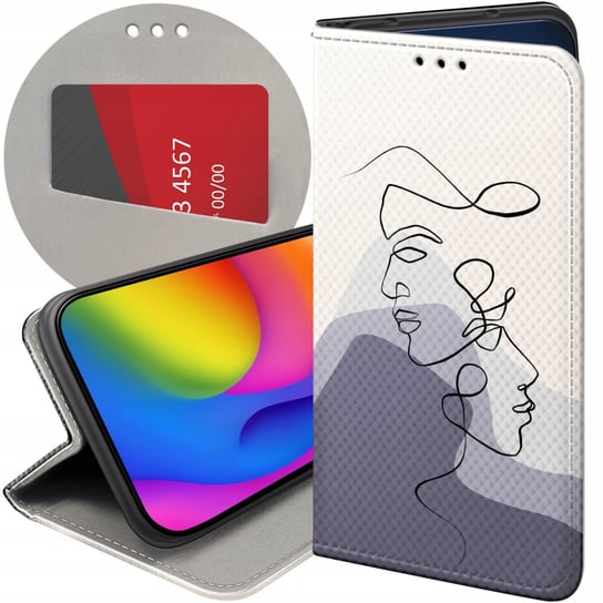 ETUI DO SAMSUNG GALAXY J6 PLUS WZORY CONTINUOUS LINE-ART KRESKA LINIE CASE Samsung Electronics