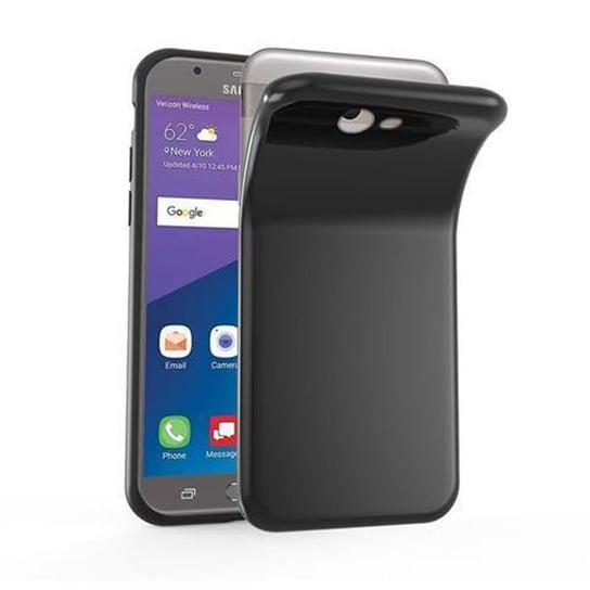 Etui Do Samsung Galaxy J7 2017 US Version Pokrowiec w CZARNY Obudowa Ochronny TPU Silikon Case Cover Cadorabo Cadorabo
