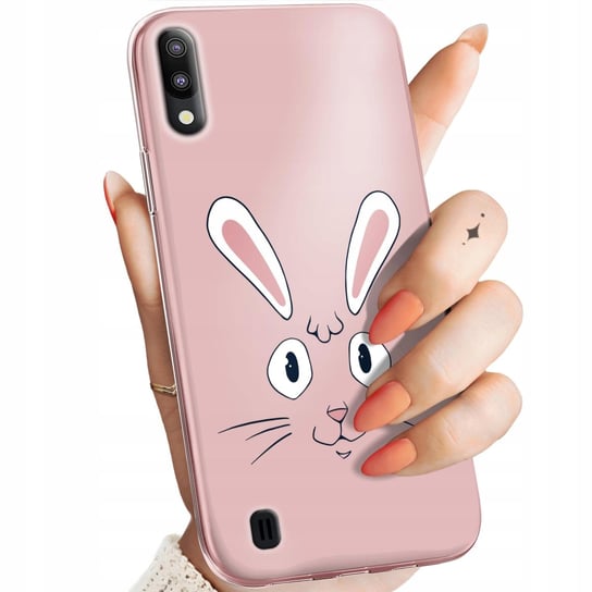 Etui Do Samsung Galaxy M10 Wzory Królik Zając Bunny Obudowa Pokrowiec Case Samsung