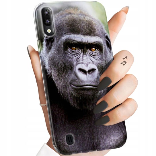 Etui Do Samsung Galaxy M10 Wzory Małpki Małpa Nosacz Obudowa Pokrowiec Case Samsung