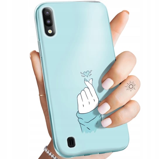 Etui Do Samsung Galaxy M10 Wzory Niebieskie Blue Blau Obudowa Pokrowiec Samsung Electronics