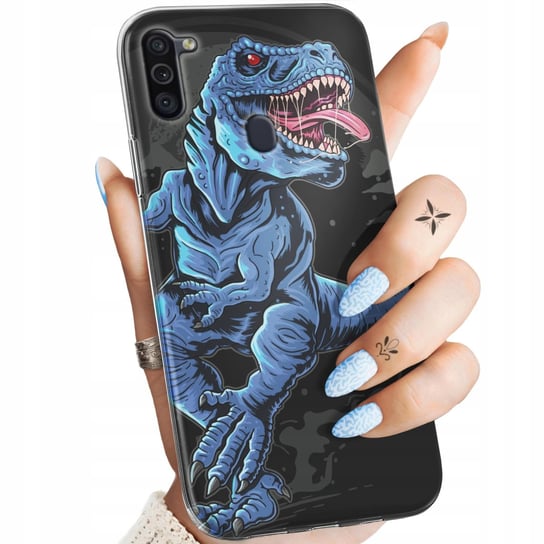 Etui Do Samsung Galaxy M11 Wzory Dinozaury Reptilia Prehistoryczne Obudowa Samsung Electronics