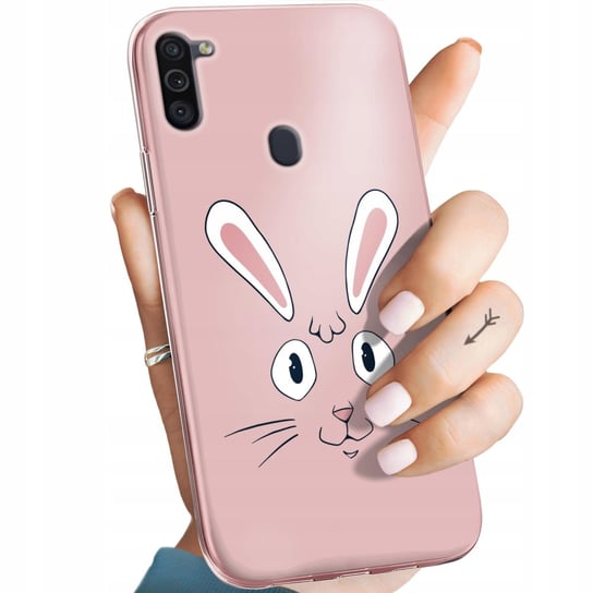 Etui Do Samsung Galaxy M11 Wzory Królik Zając Bunny Obudowa Pokrowiec Case Samsung