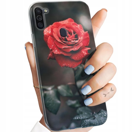 Etui Do Samsung Galaxy M11 Wzory Róża Z Różą Rose Obudowa Pokrowiec Case Samsung Electronics