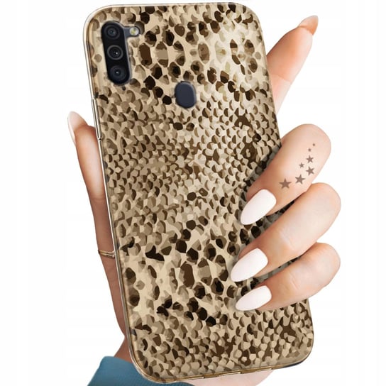 Etui Do Samsung Galaxy M11 Wzory Wąż Skóra Węża Snake Obudowa Pokrowiec Samsung Electronics