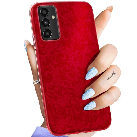 Etui Do Samsung Galaxy M13 Wzory Czerwone Serca Róże Obudowa Pokrowiec Case Samsung Electronics