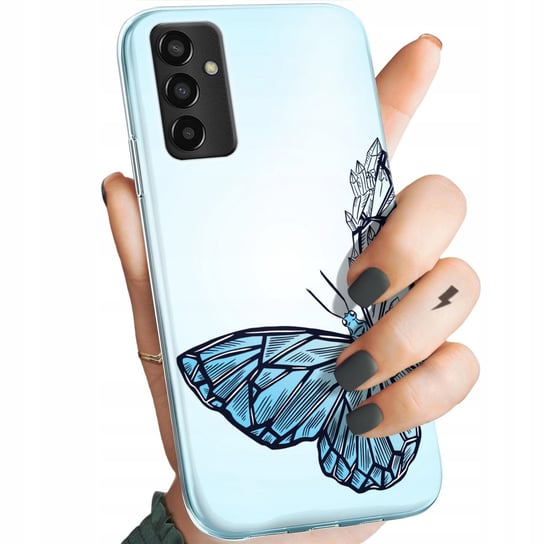 Etui Do Samsung Galaxy M13 Wzory Motyle Butterfly Barwne Obudowa Pokrowiec Samsung