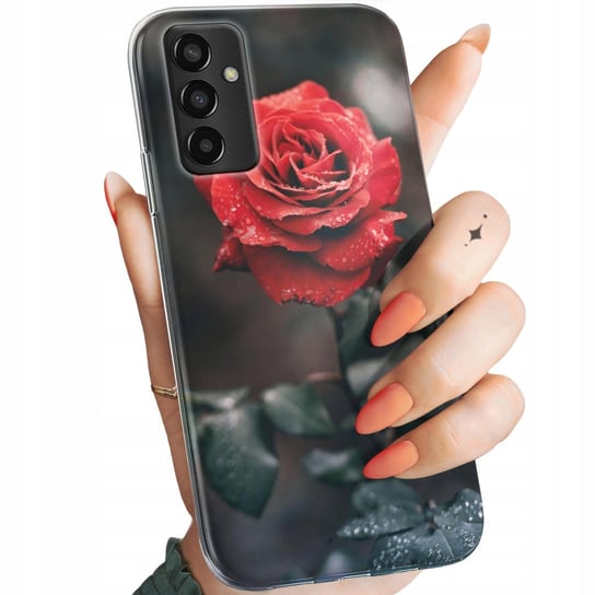 Etui Do Samsung Galaxy M13 Wzory Róża Z Różą Rose Obudowa Pokrowiec Case Samsung Electronics