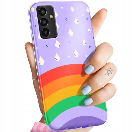 Etui Do Samsung Galaxy M13 Wzory Tęcza Rainbow Obudowa Pokrowiec Case Samsung Electronics