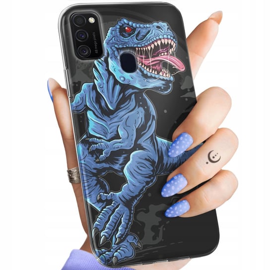 Etui Do Samsung Galaxy M21 Wzory Dinozaury Reptilia Prehistoryczne Obudowa Samsung Electronics