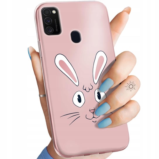 Etui Do Samsung Galaxy M21 Wzory Królik Zając Bunny Obudowa Pokrowiec Case Samsung