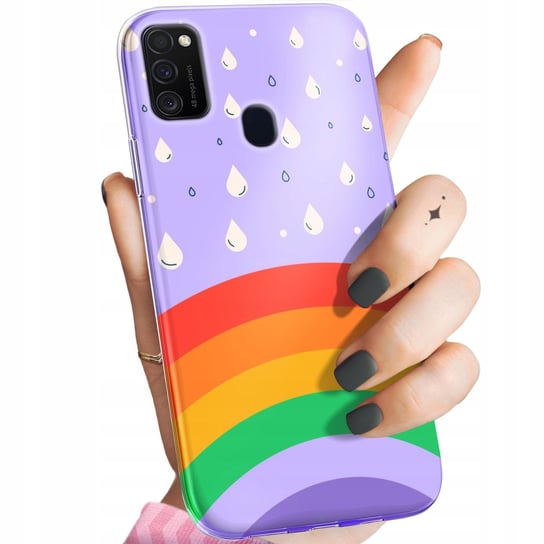Etui Do Samsung Galaxy M21 Wzory Tęcza Rainbow Obudowa Pokrowiec Case Samsung Electronics