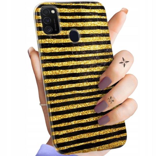 ETUI DO SAMSUNG GALAXY M21 WZORY ZŁOTO GOLD RICH OBUDOWA POKROWIEC CASE Samsung Electronics