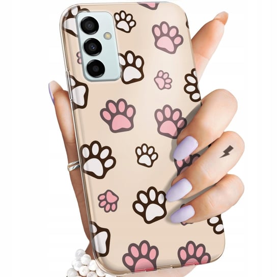 Etui Do Samsung Galaxy M23 5G Wzory Łapki Ślady Łapa Stopa Obudowa Case Samsung Electronics