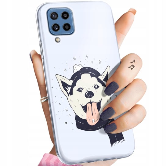 Etui Do Samsung Galaxy M32 Wzory Husky Psy Pieski Obudowa Pokrowiec Case Samsung Electronics