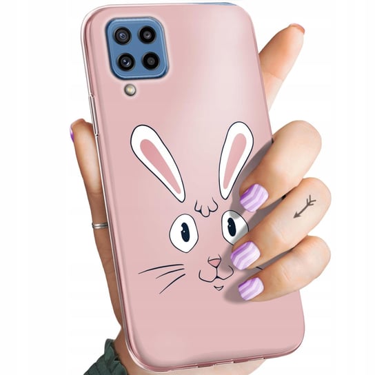Etui Do Samsung Galaxy M32 Wzory Królik Zając Bunny Obudowa Pokrowiec Case Samsung