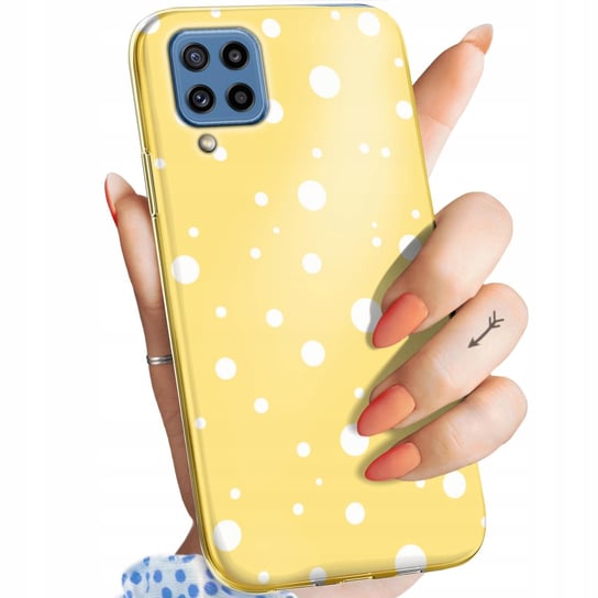 Etui Do Samsung Galaxy M32 Wzory Kropki Grochy Bokeh Dots Obudowa Pokrowiec Samsung