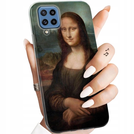 Etui Do Samsung Galaxy M32 Wzory Leonardo Da Vinci Mona Łasiczka Obudowa Samsung