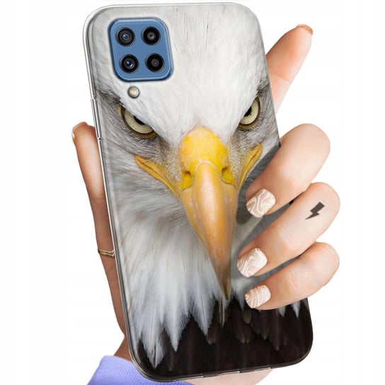 Etui Do Samsung Galaxy M32 Wzory Orzeł Sokół Eagle Obudowa Pokrowiec Case Samsung