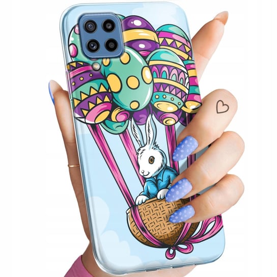 Etui Do Samsung Galaxy M32 Wzory Wielkanoc Jajko Królik Koszyk Obudowa Case Samsung