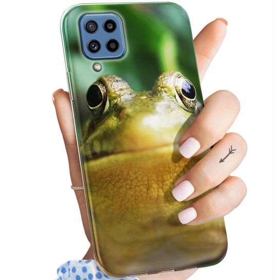 Etui Do Samsung Galaxy M32 Wzory Żabka Żaba Frog Obudowa Pokrowiec Case Samsung