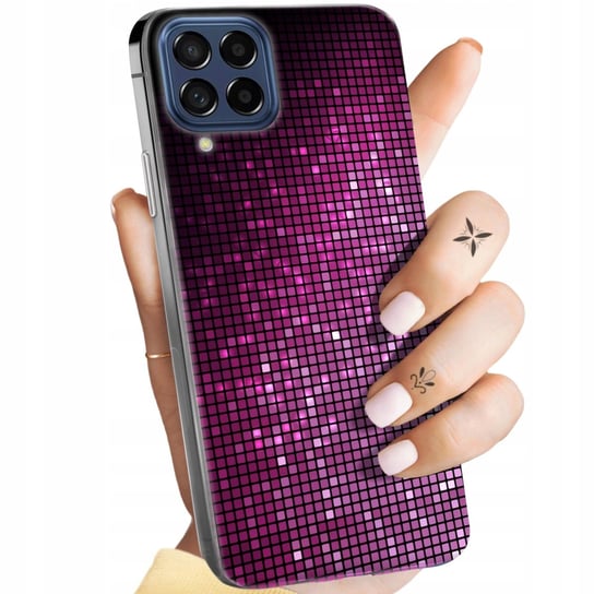 Etui Do Samsung Galaxy M53 5G Wzory Brokat Brokatowe Błyszczące Obudowa Samsung Electronics