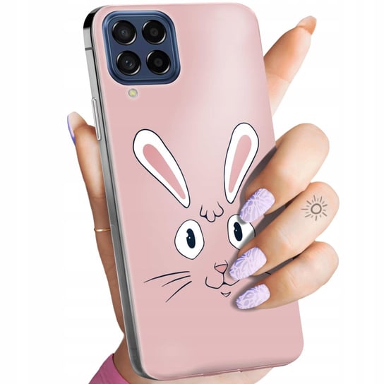 Etui Do Samsung Galaxy M53 5G Wzory Królik Zając Bunny Obudowa Pokrowiec Samsung