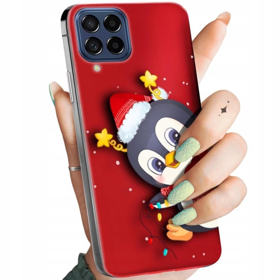 Etui Do Samsung Galaxy M53 5G Wzory Święta Christmas Mikołaj Pingwin Case Samsung