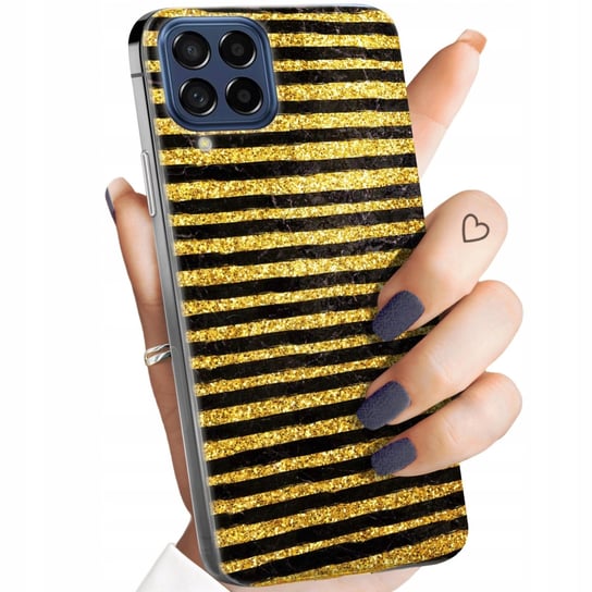 ETUI DO SAMSUNG GALAXY M53 5G WZORY ZŁOTO GOLD RICH OBUDOWA POKROWIEC CASE Samsung Electronics