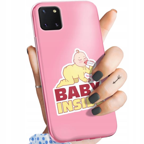 ETUI DO SAMSUNG GALAXY NOTE 10 LITE WZORY CIĄŻOWE PREGNANT BABY SHOWER CASE Samsung Electronics