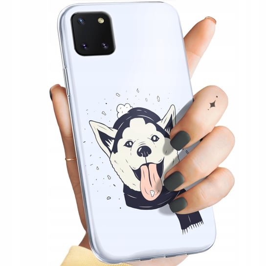 ETUI DO SAMSUNG GALAXY NOTE 10 LITE WZORY HUSKY PSY PIESKI OBUDOWA CASE Samsung