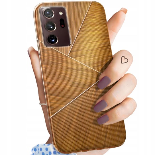 Etui Do Samsung Galaxy Note 20 Plus Wzory Brązowe Drewniane Brown Obudowa Samsung Electronics