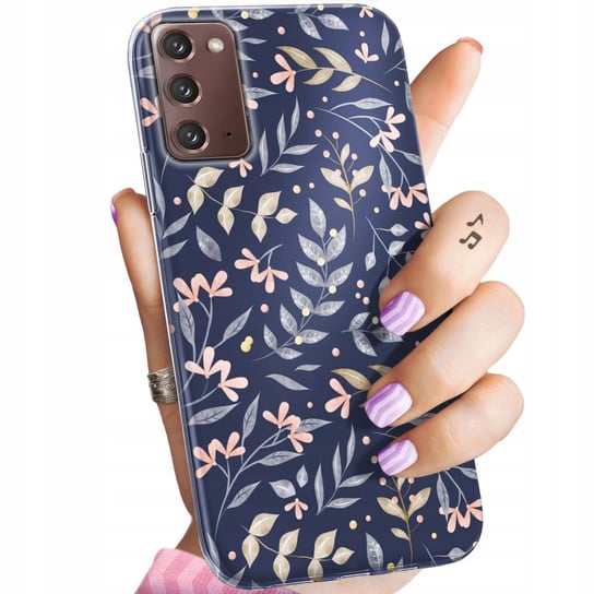 Etui Do Samsung Galaxy Note 20 Wzory Floral Botanika Bukiety Obudowa Case Samsung