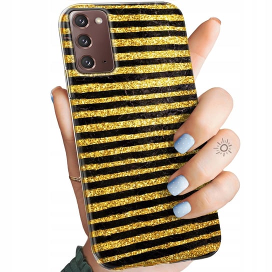 Etui Do Samsung Galaxy Note 20 Wzory Złoto Gold Rich Obudowa Pokrowiec Case Samsung Electronics