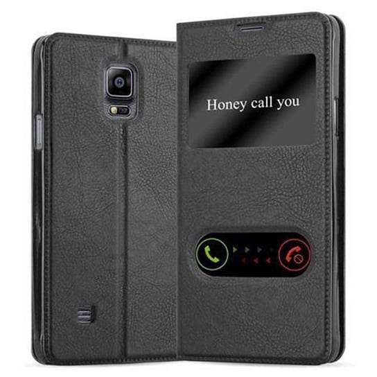 Etui Do Samsung Galaxy NOTE 4 w CZARNA KOMETA Pokrowiec Obudowa Case Cover Portfel Ochronny Cadorabo Cadorabo