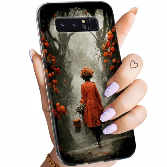 Etui Do Samsung Galaxy Note 8 Wzory Jesień Liście Autumn Obudowa Pokrowiec Samsung