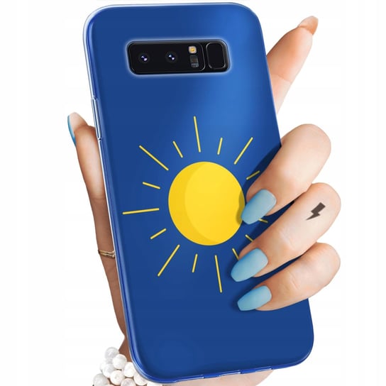 ETUI DO SAMSUNG GALAXY NOTE 8 WZORY SŁOŃCE PLANETY SUN OBUDOWA POKROWIEC Samsung Electronics