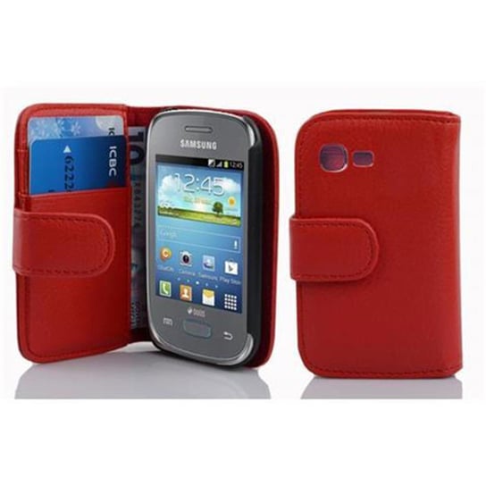Etui Do Samsung Galaxy POCKET NEO w PIEKŁA CZERWIEŃ Pokrowiec Portfel Case Cover Obudowa Cadorabo Cadorabo