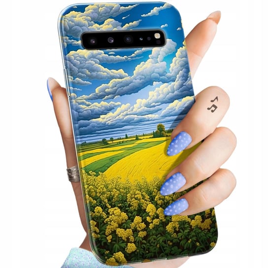 Etui Do Samsung Galaxy S10 5G Wzory Chmury Niebo Błękit Obudowa Pokrowiec Samsung