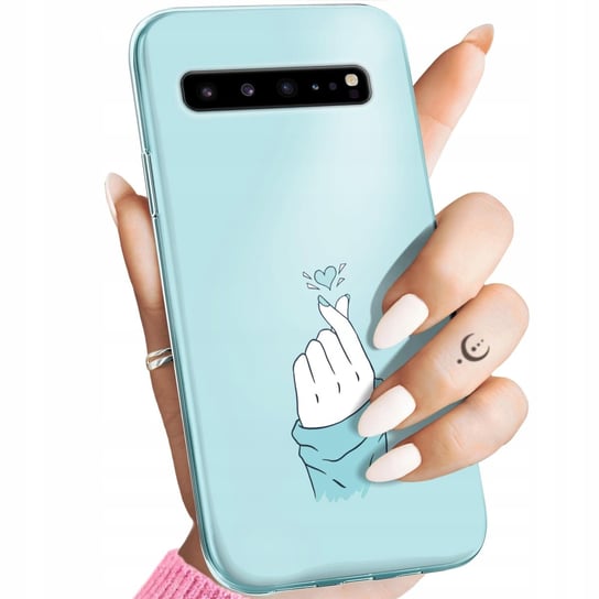 Etui Do Samsung Galaxy S10 5G Wzory Niebieskie Blue Blau Obudowa Pokrowiec Samsung Electronics